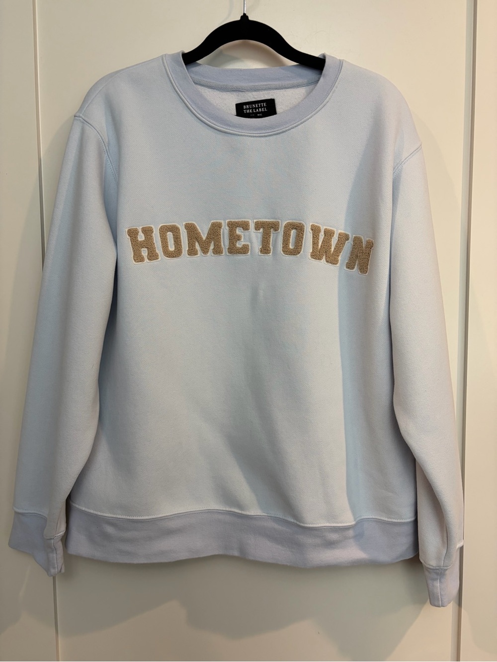Brunette The Label Hometown Crewneck Sweatshirt Blue M/L
